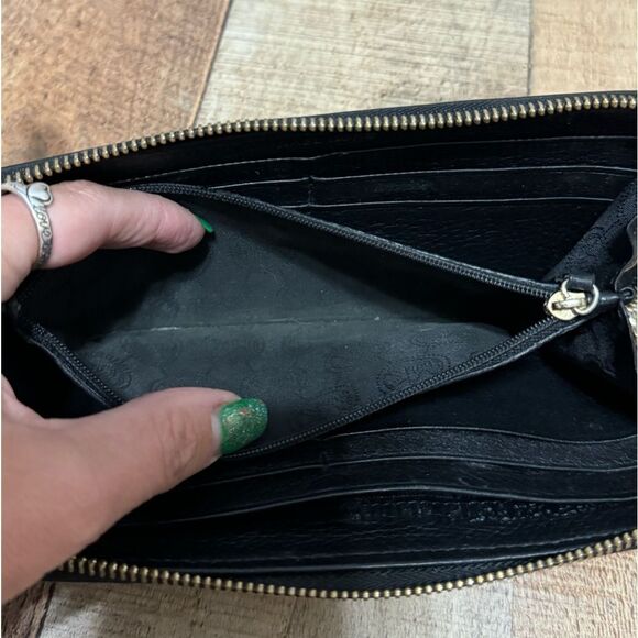 Michael Kors Black Leather Zip Around Continental Wallet - Picture 9 of 12